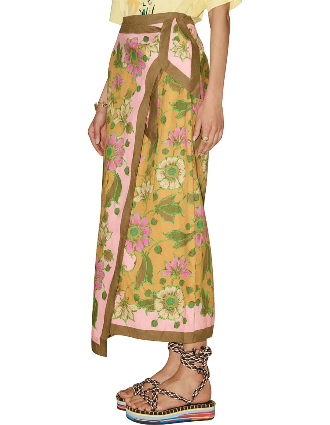 Alemais Winnie Wrap Sarong Skirt Floral Size S / Au 8 for rent on The Volte - main image