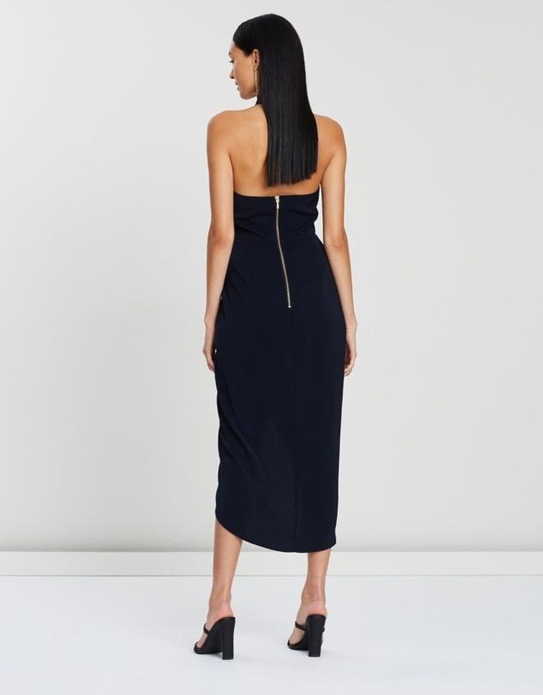 Shona Joy Knot Dress Navy Size 8 for rent on The Volte - main image