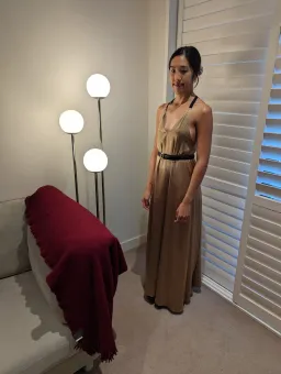 Magali Pascal Sakura Maxi Dress Gold Size XS / AU 8 for rent on The Volte - image 1