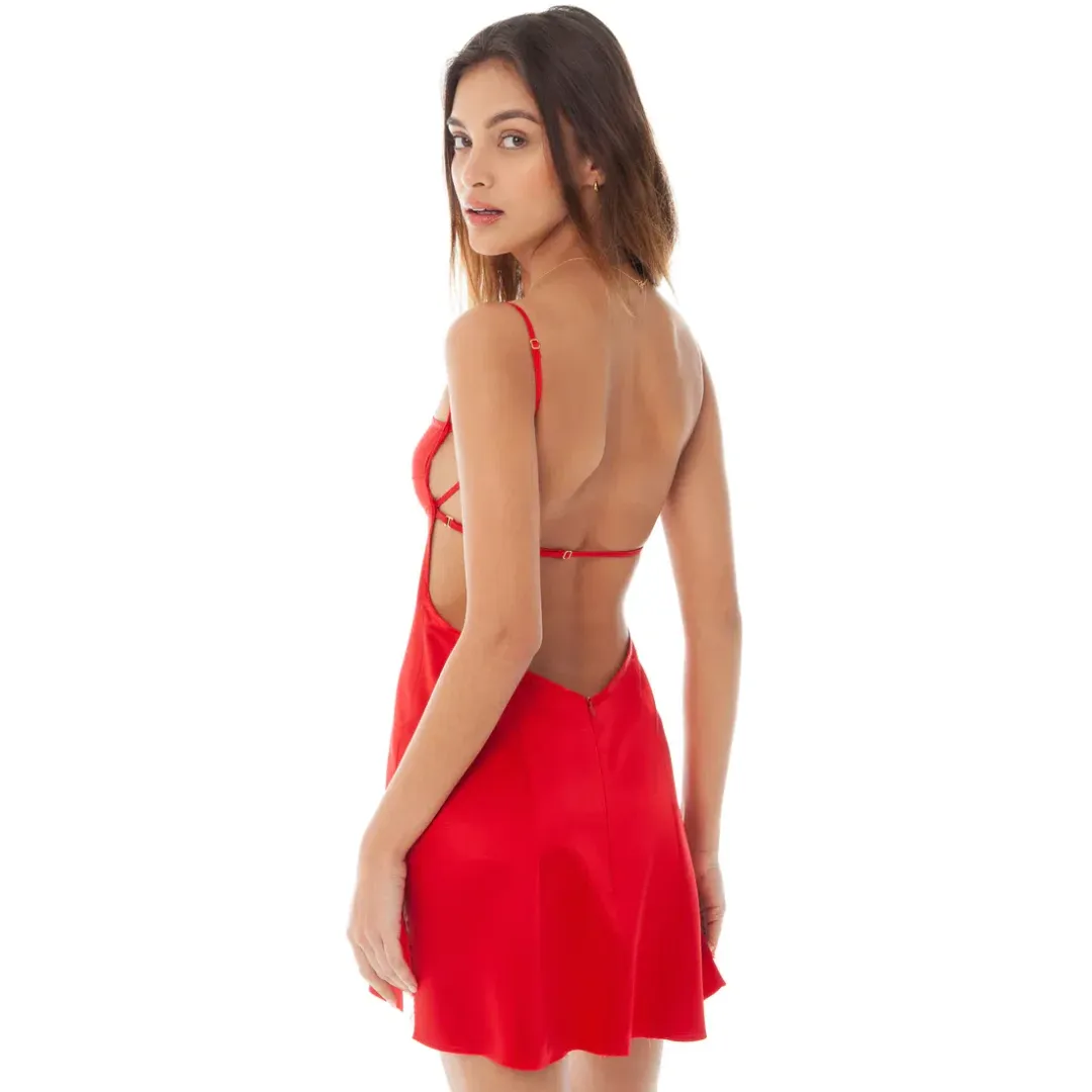 Are You Am I Missing Dress Red Size AU 6 for rent on The Volte - main image