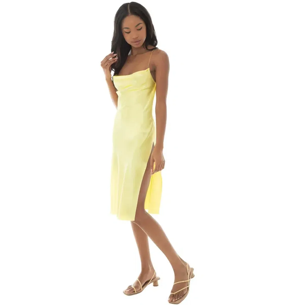 Are You Am I Nique Dress Yellow Size AU 6 for rent on The Volte - main image