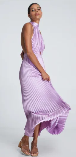 Lidee Renaissance Slit Gown Violet Size 6 / XS for rent on The Volte - image 2