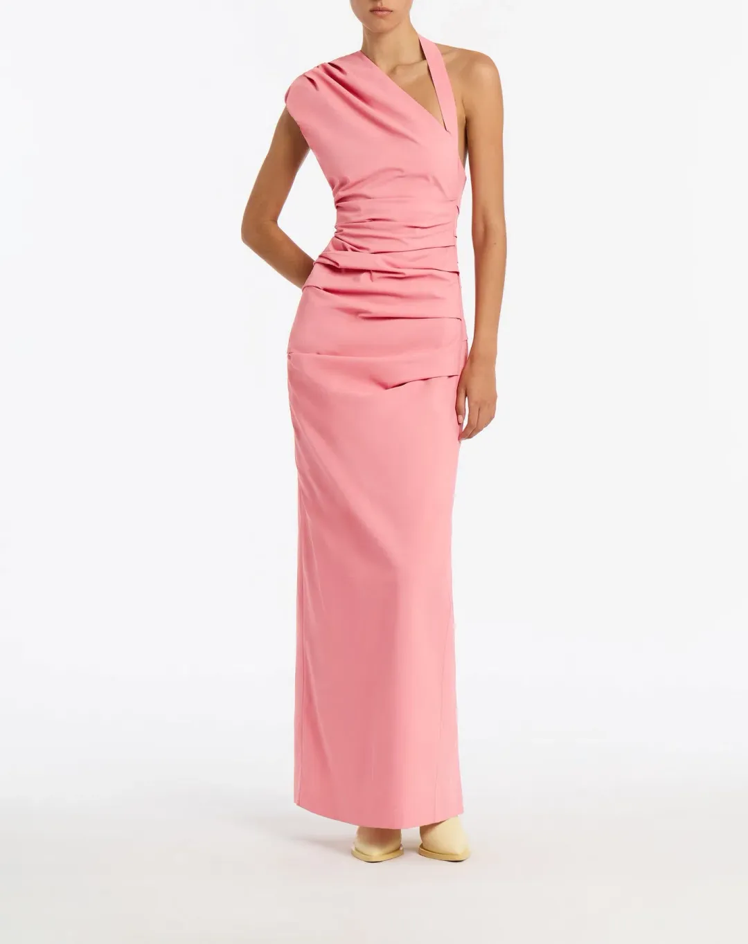 Sir The Label Giacomo Gathered Dress Pink Size 2 / Au 10 for rent on The Volte - main image