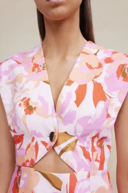 Acler Quincy Mini Dress Floral Size 10 for rent on The Volte - image 3