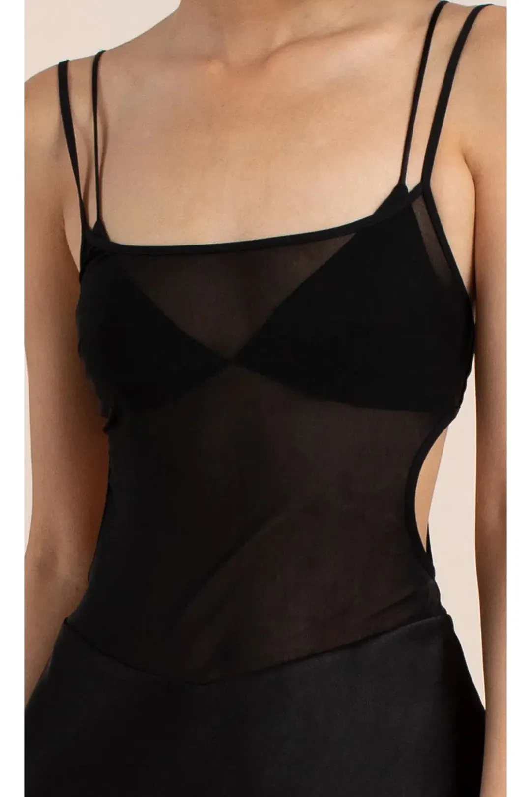 Bec & Bridge Lindsey Cut Out Maxi Dress Black Size AU 6 for rent on The Volte - main image