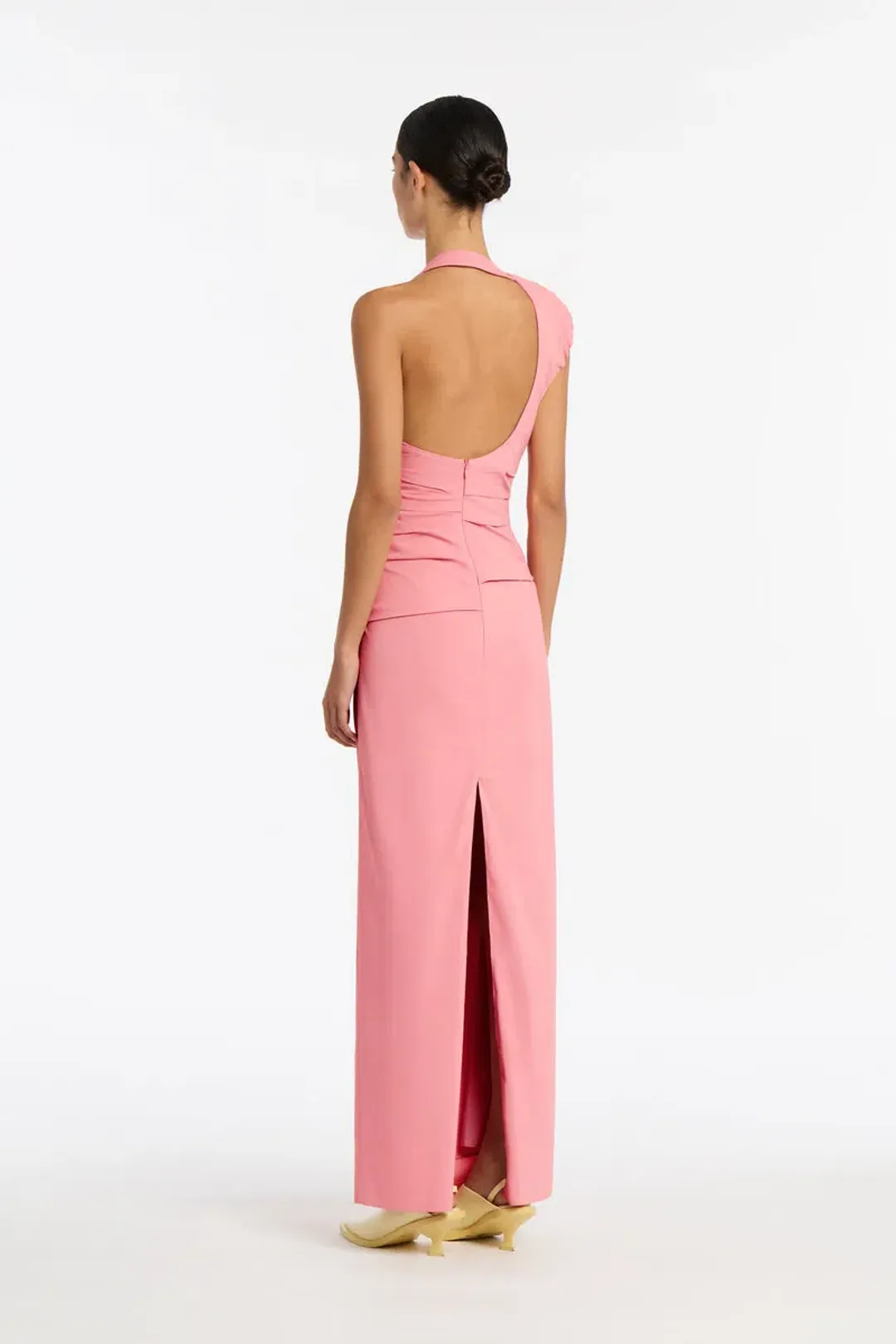 Sir The Label Giacomo Gathered Gown in Pink Size 8 / SIZE 1 for rent on The Volte - main image
