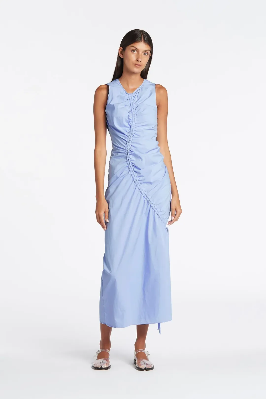Sir the Label Ilkin Asymmetrical Dress Blue Size 6 for rent on The Volte - main image