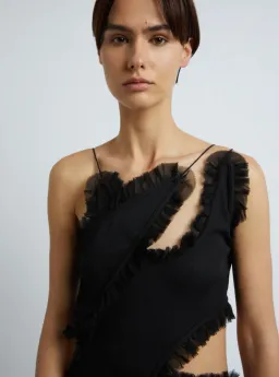 Christopher Esber Carina Interlinked Dress Black Size 6 / XS for rent on The Volte - image 2