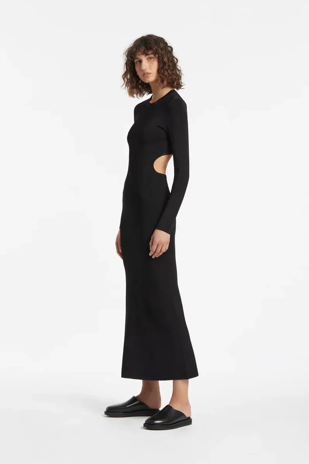 Sir the Label Georges Open Back Maxi Dress Black Size 6 for rent on The Volte - main image