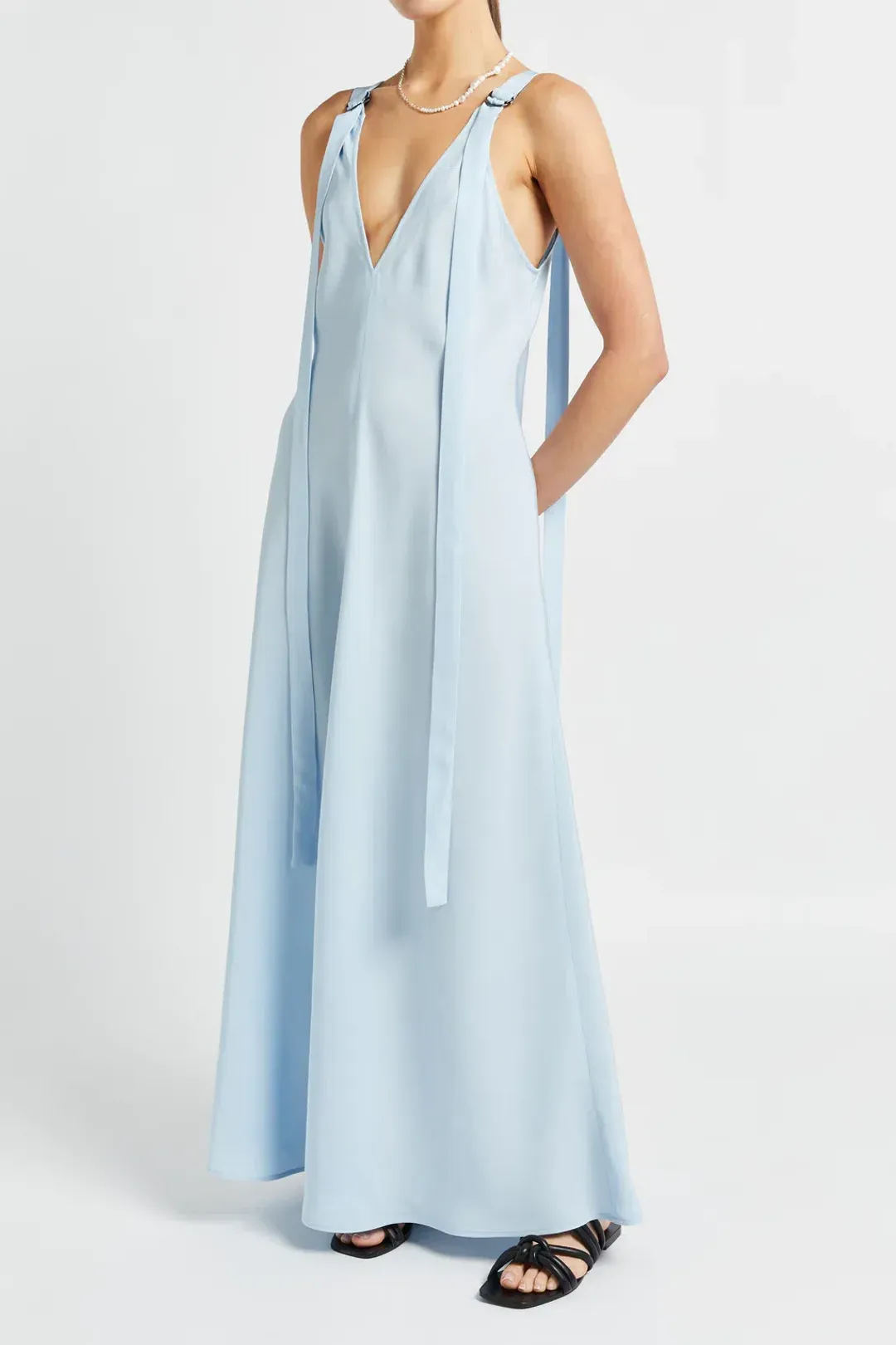 Lee Mathews Didion Dress in Blue Size 1/ AU 8 for rent on The Volte - main image