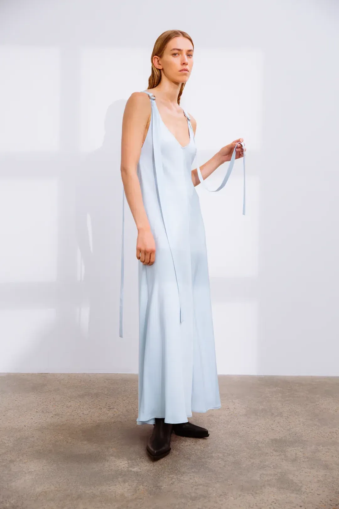 Lee Mathews Didion Dress in Blue Size 1/ AU 8 for rent on The Volte - main image