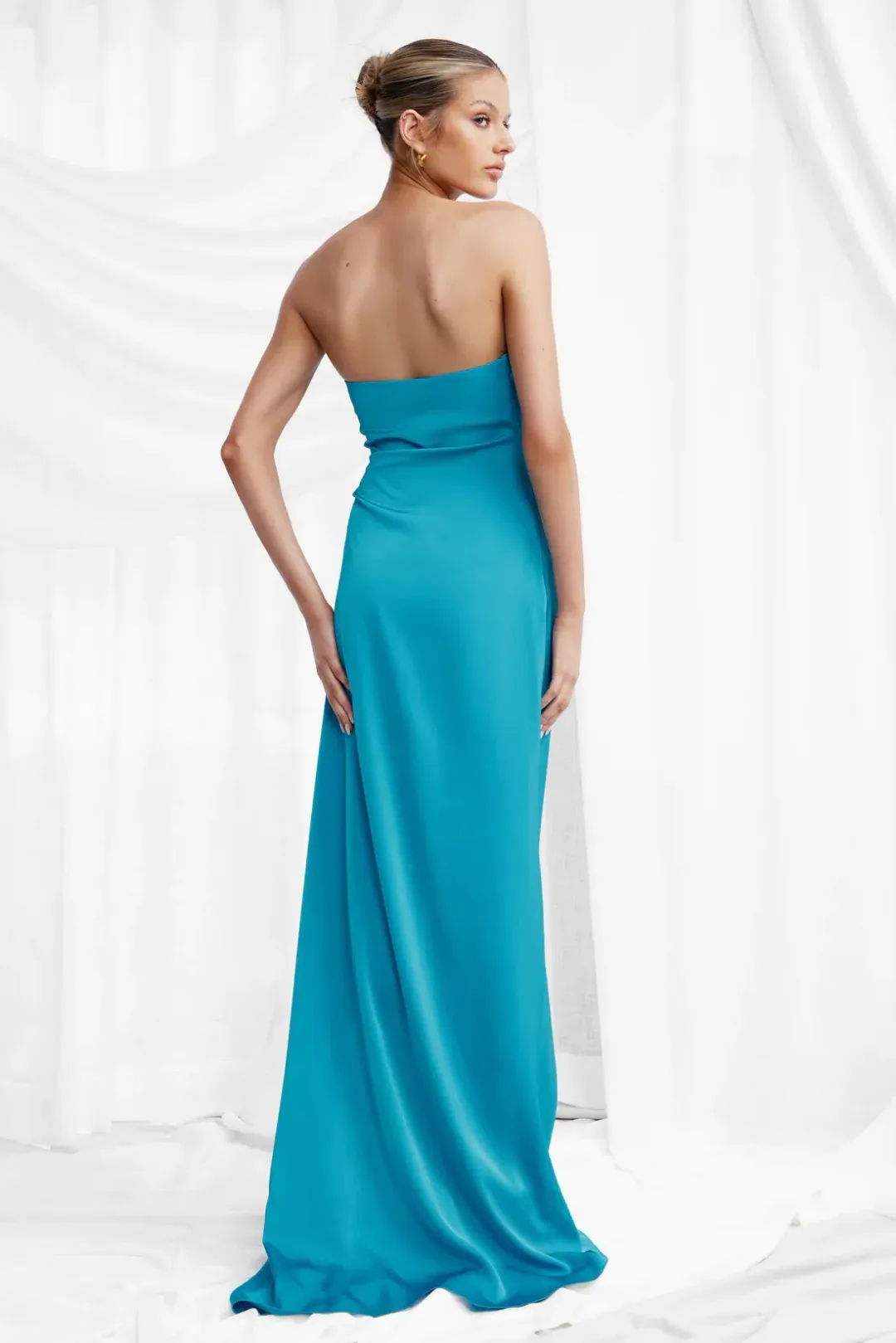Lexi Alzira Dress Teal Blue Size AU 10  for rent on The Volte - main image