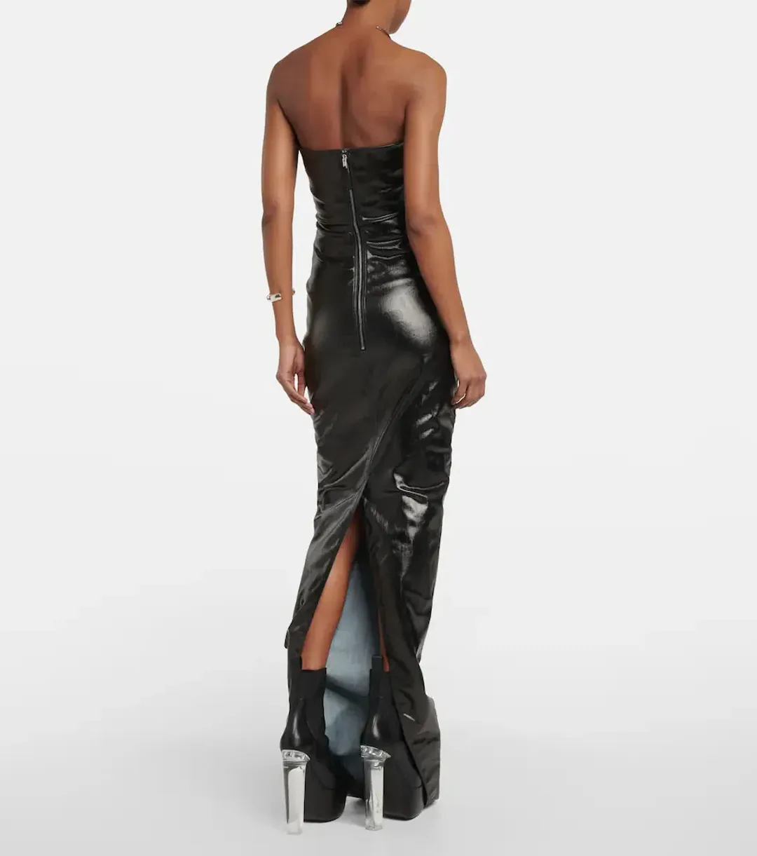 Rick Owens Prong Dress Black Size 10 for rent on The Volte - main image
