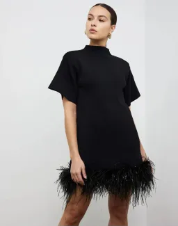 Rachel Gilbert Rita Mini Dress in Black Size M/AU10 for rent on The Volte - image 2