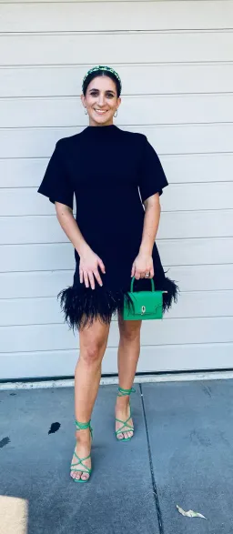 Rachel Gilbert Rita Mini Dress in Black Size M/AU10 for rent on The Volte - image 4