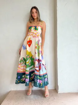 Alemais Seeker Sundress Multi Size 14  for rent on The Volte - image 1