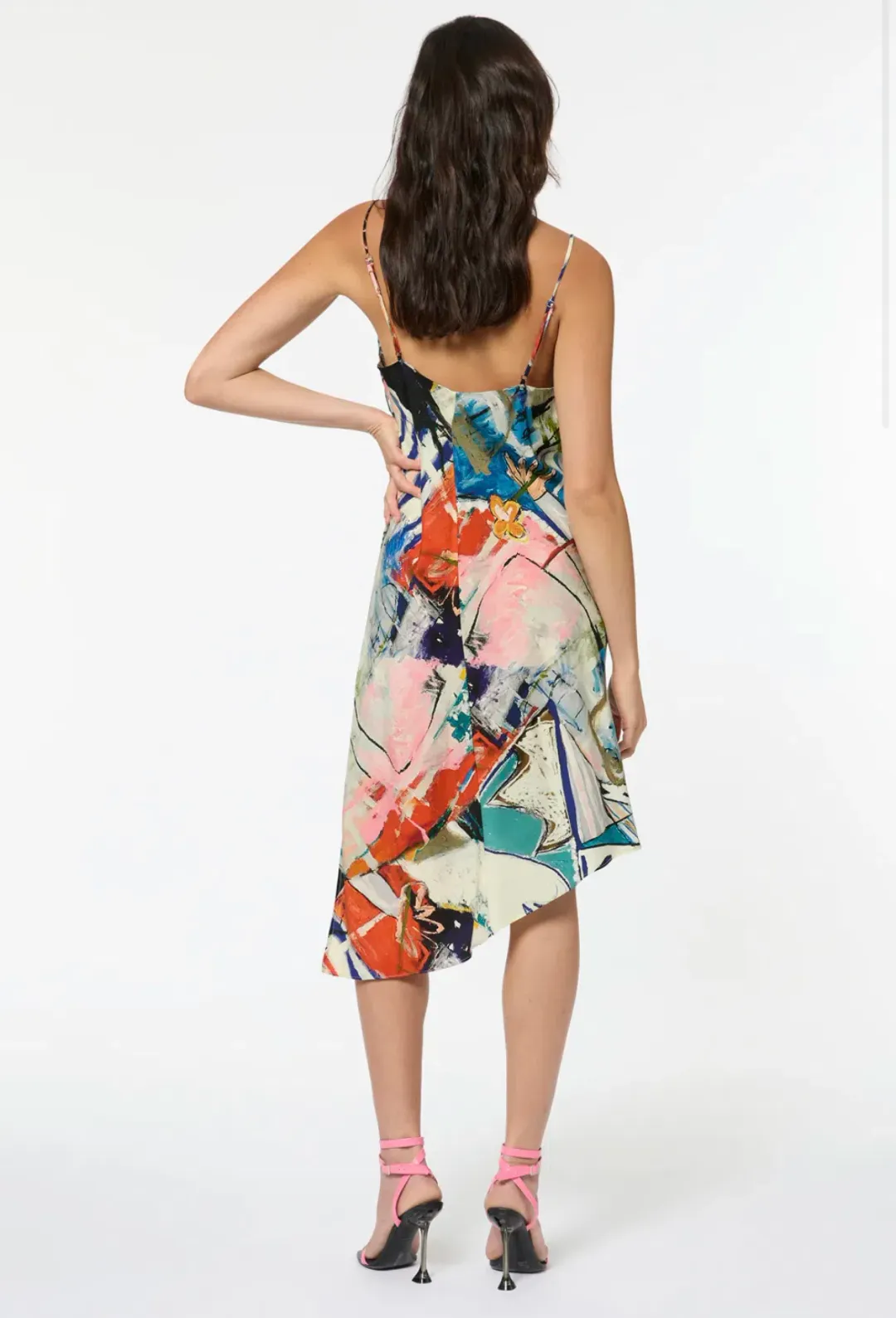 Manning Cartell Queen Of Spades Slip Dress Multi Print Size 8 for rent on The Volte - main image
