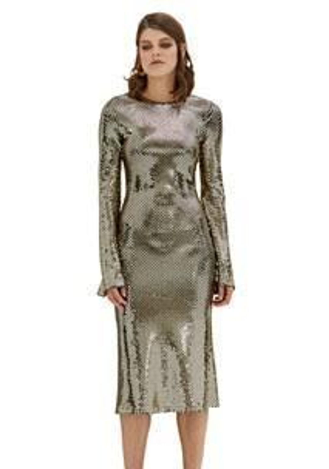 Gold reflections dress  for rent on The Volte - main image