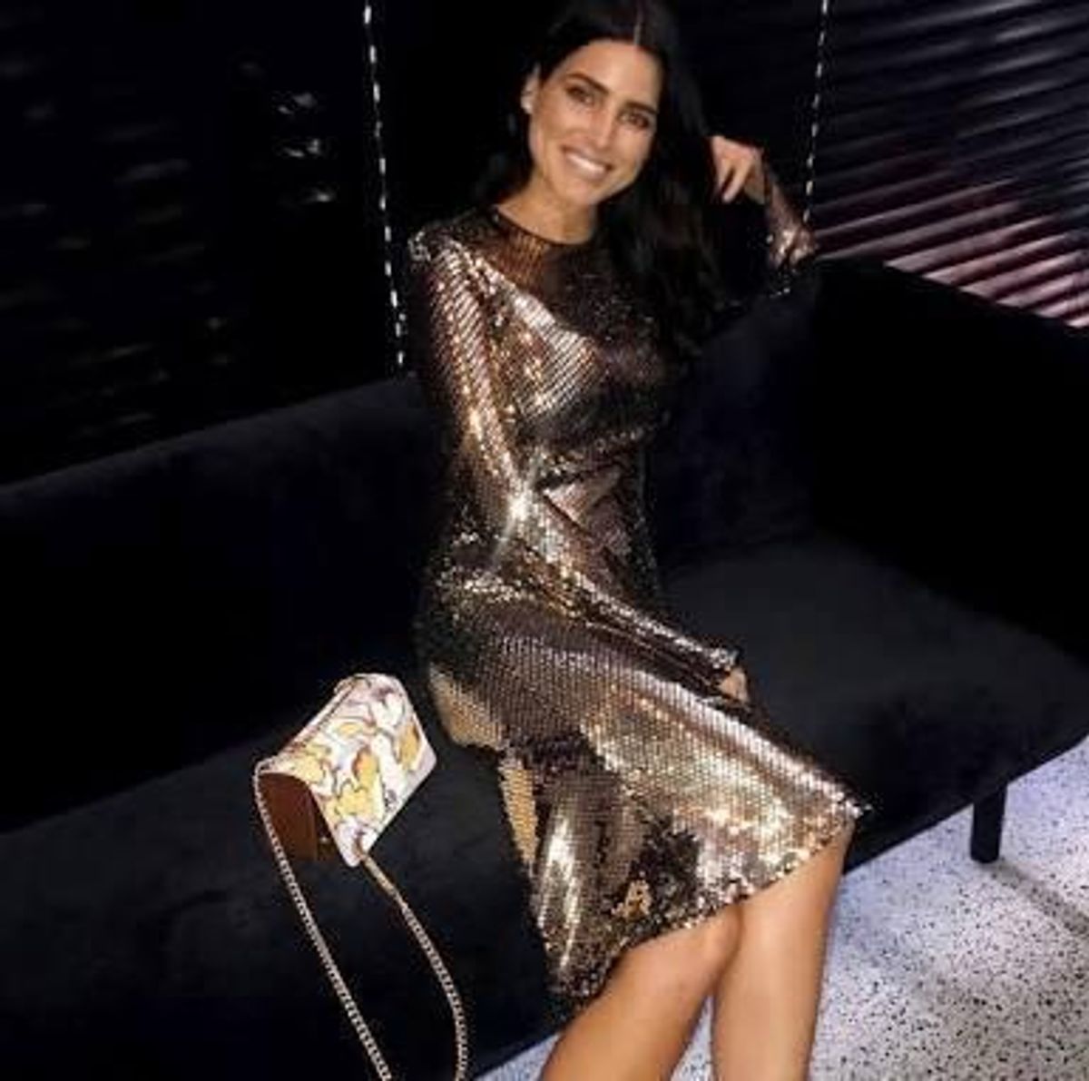 Gold reflections dress  for rent on The Volte - main image