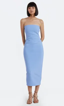 Bec & Bridge Karina Strapless Midi Dress Blue Size 16 for rent on The Volte - image 1