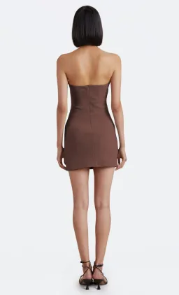 Bec & Bridge Karina Strapless Mini Dress Chocolate Brown Size 16 for rent on The Volte - image 3