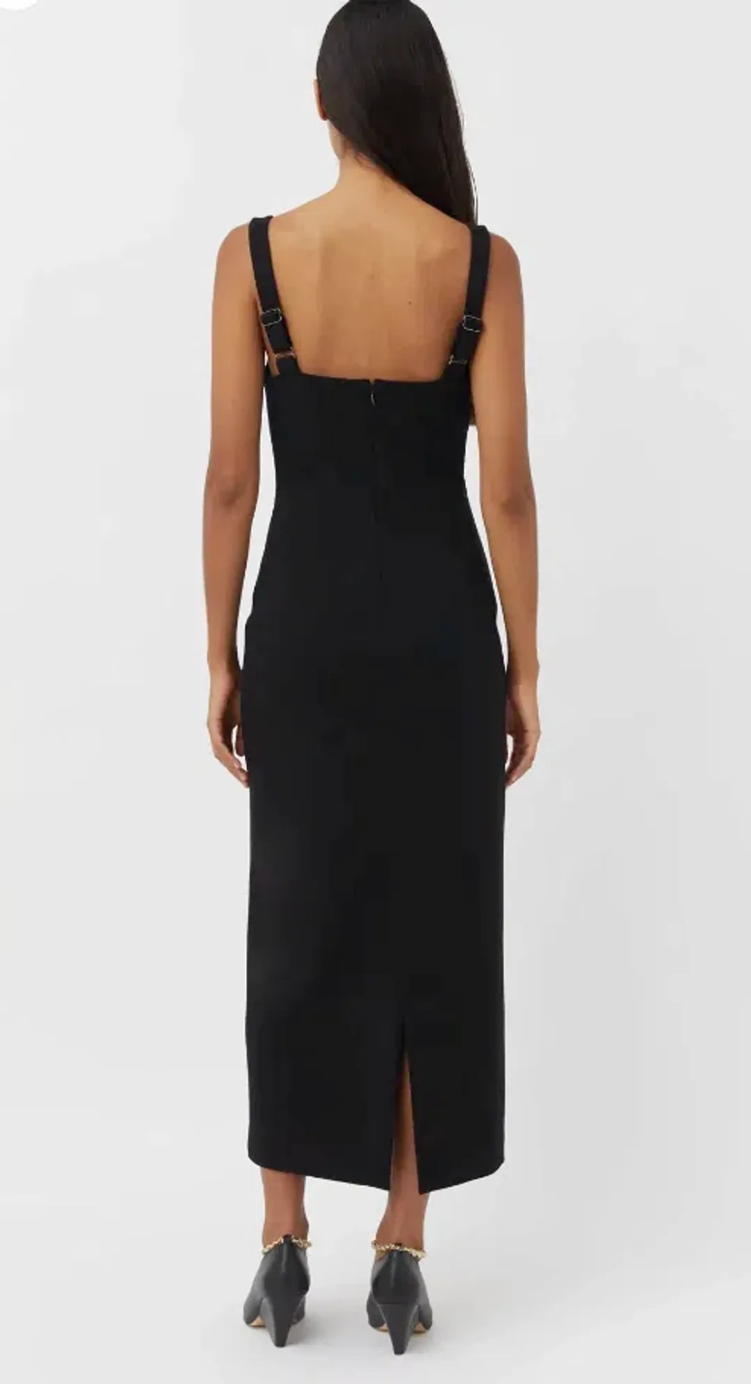 Camilla & Marc Brixton Midi Dress Black Size 10 for rent on The Volte - main image