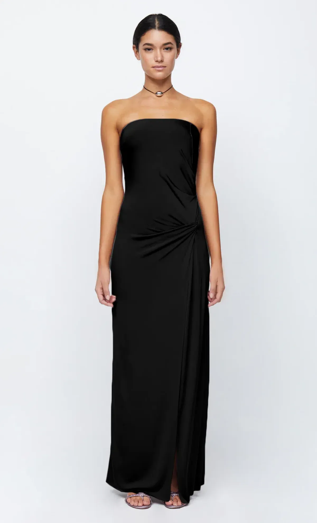 Bec & Bridge Petra Strapless Maxi Dress in Black Size 10 / M for rent on The Volte - main image