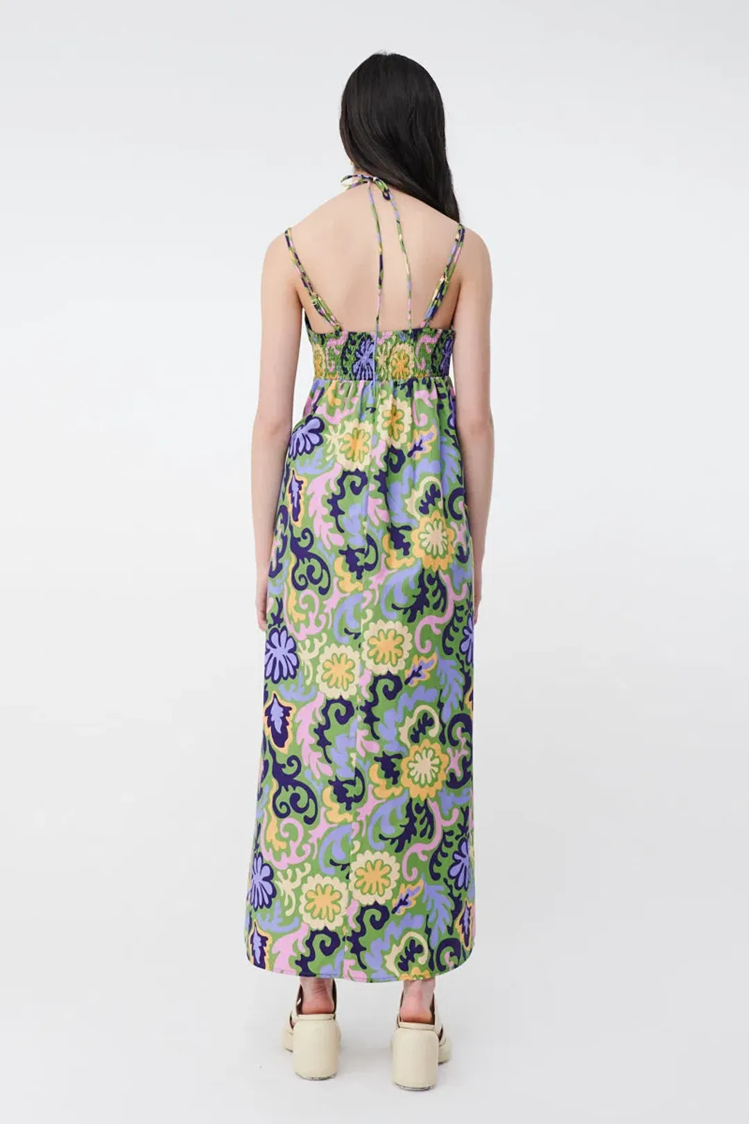 Suboo Print Henri Strappy Cutout Maxi Dress Multi-colored Size S / AU 8 for rent on The Volte - main image