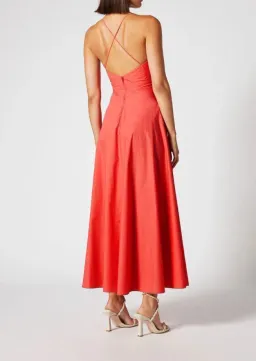 Scanlan Theodore Cotton Strappy Dress Peach Size 6  for rent on The Volte - image 3