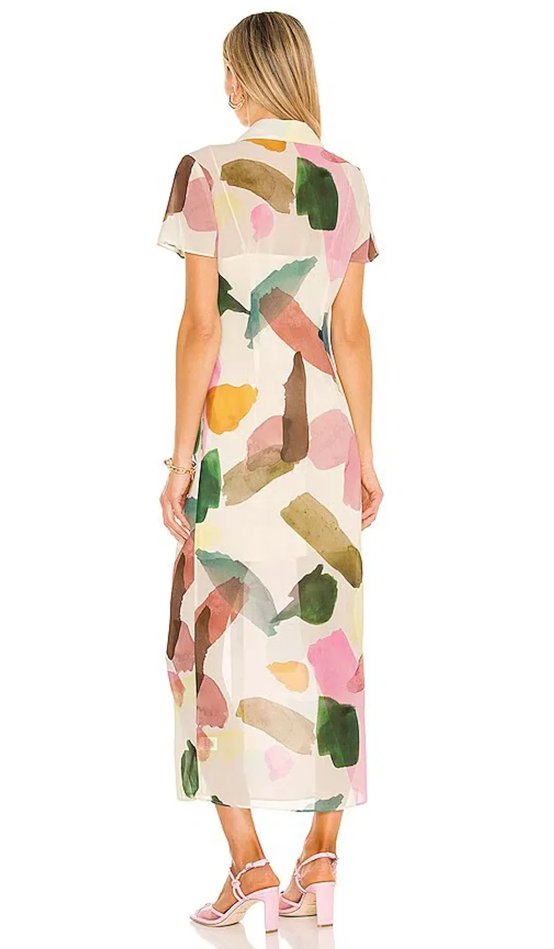 Song of Style Holland Midi Dress Multi Size 6  for rent on The Volte - main image