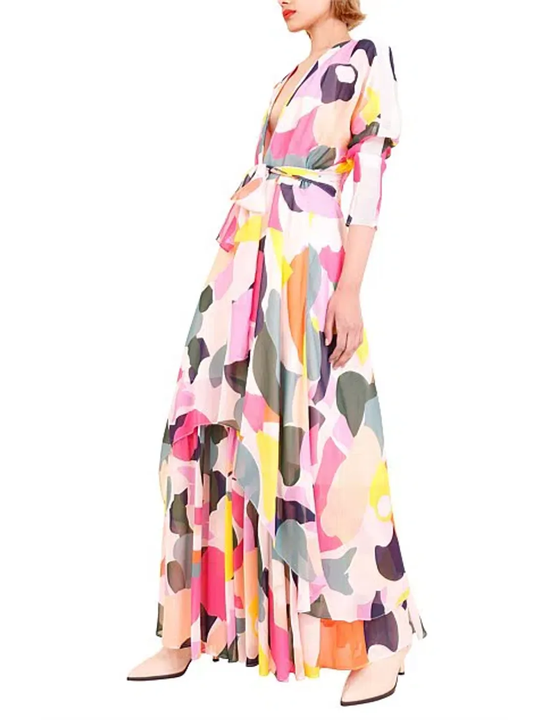 Ginger & Smart Colourful Dress Multi Size 10 for rent on The Volte - main image