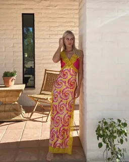 Hansen & Gretel Maybelle Dress Tie Dye Print Size 8 for rent on The Volte - image 2