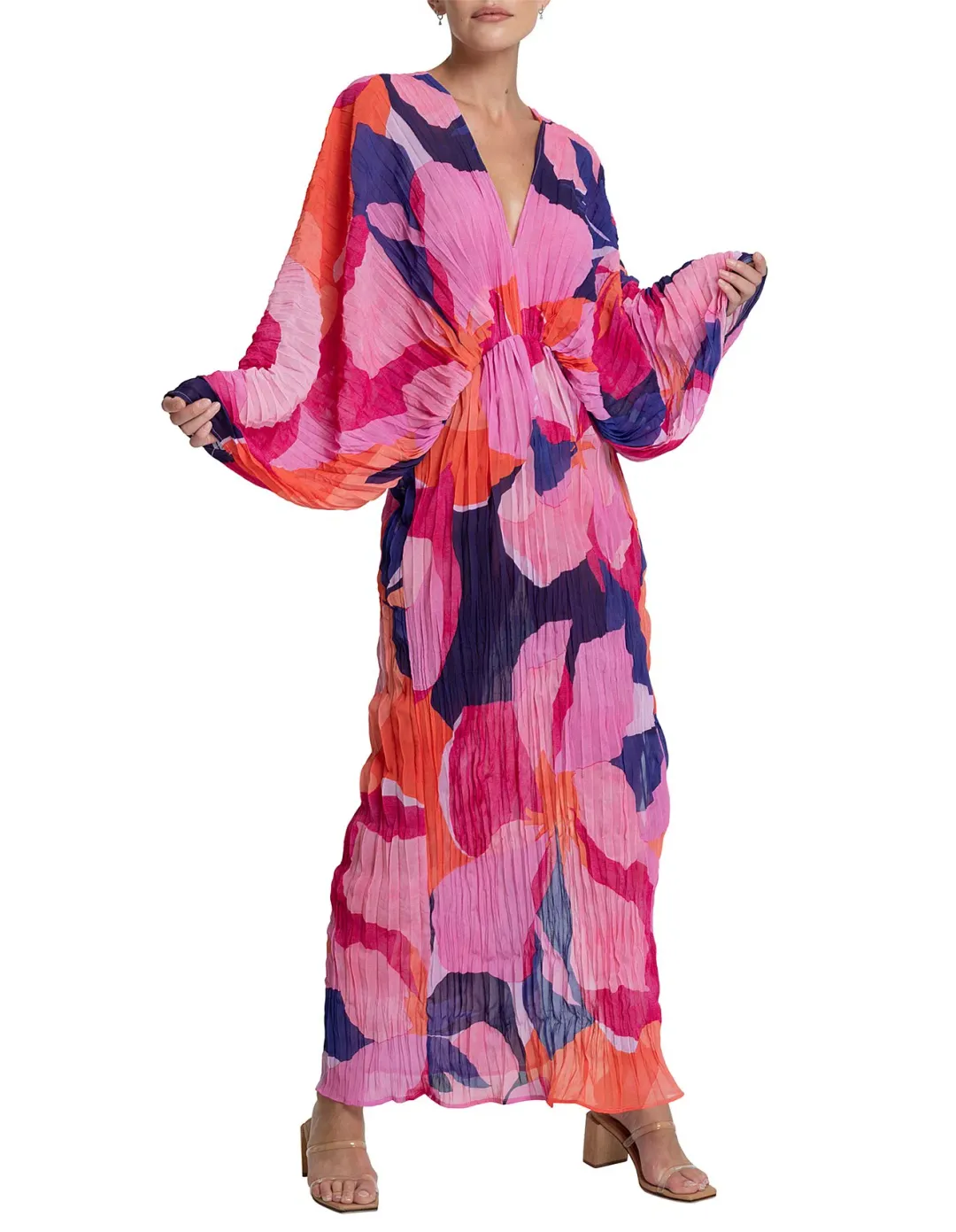 L'Idee De Luxe Long Sleeve Gown Capri Pink Size 6 / XS for rent on The Volte - main image
