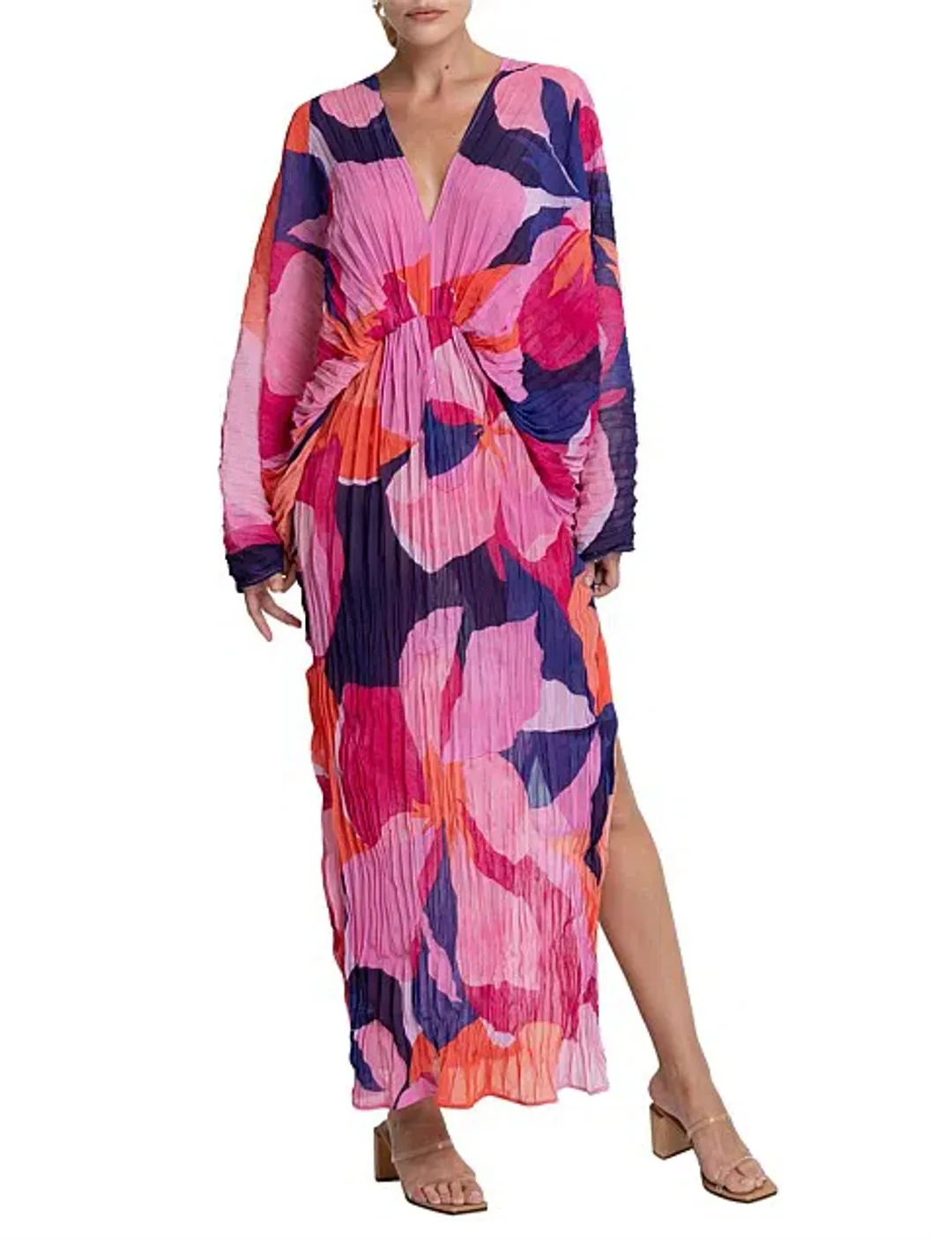 L'Idee De Luxe Long Sleeve Gown Capri Pink Size 6 / XS for rent on The Volte - main image