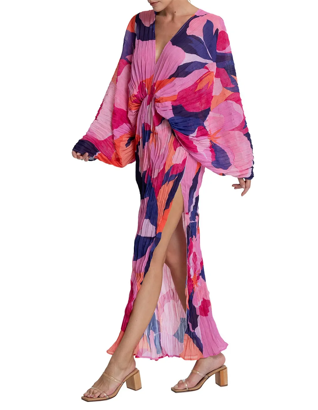 L'Idee De Luxe Long Sleeve Gown Capri Pink Size 6 / XS for rent on The Volte - main image