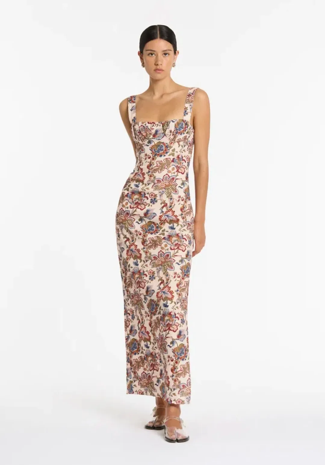 Sir the Label Bettina Midi Dress Floral Size 8 for rent on The Volte - main image