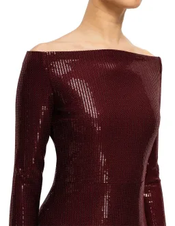 Solace London Ruby Maxi Dress Aubergine Size 16 for rent on The Volte - image 2