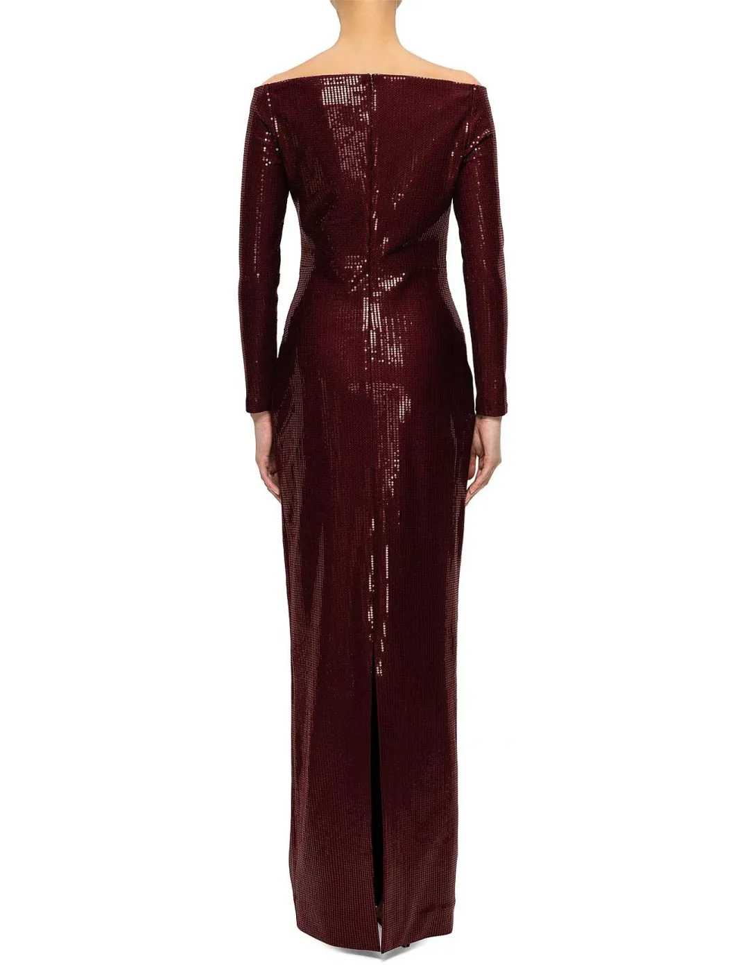 Solace London Ruby Maxi Dress Aubergine Size 16 for rent on The Volte - main image