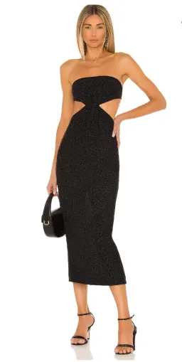 Natalie Rolt Olympia Dress Metallic Black Size 3 / Au 12 for rent on The Volte - image 1
