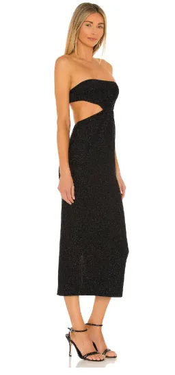 Natalie Rolt Olympia Dress Metallic Black Size 3 / Au 12 for rent on The Volte - image 2