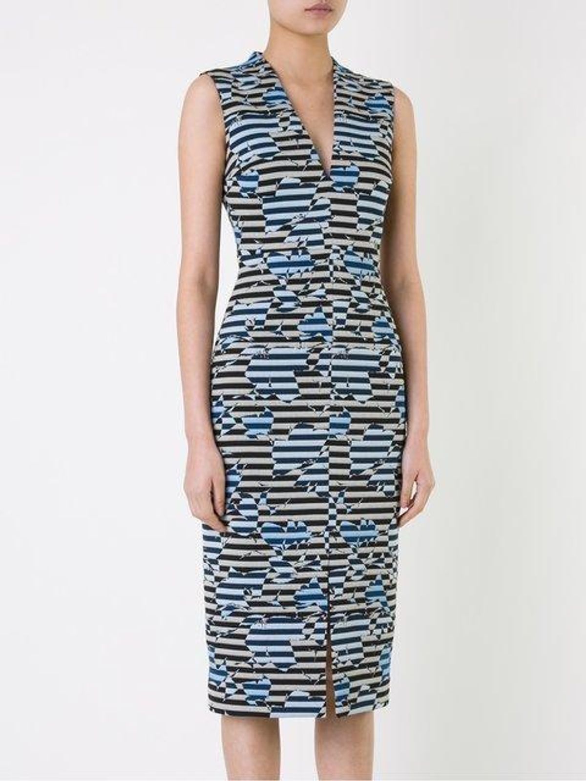 Scanlan Theodore striped floral weave dress for rent on The Volte - main image