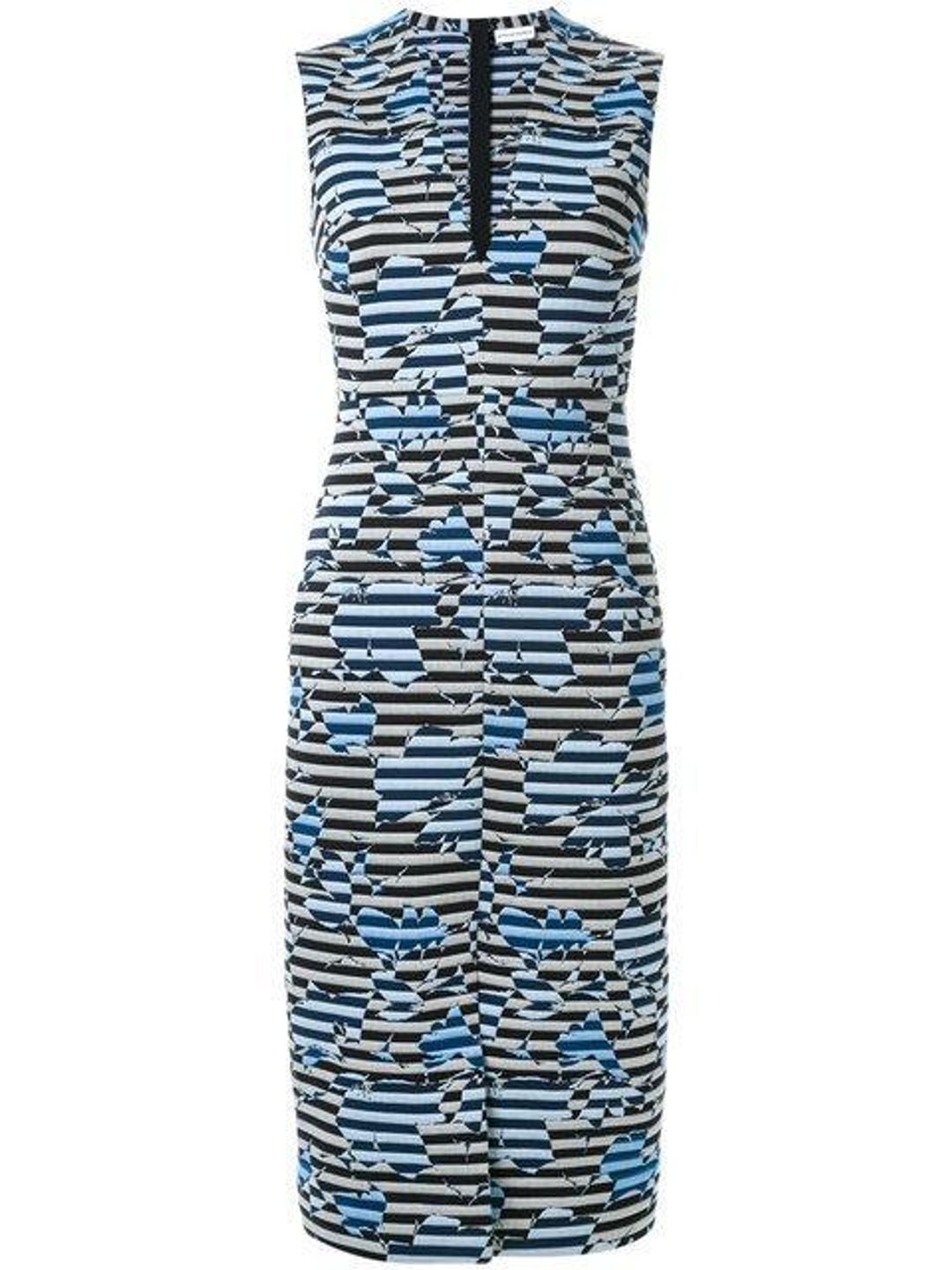 Scanlan Theodore striped floral weave dress for rent on The Volte - main image