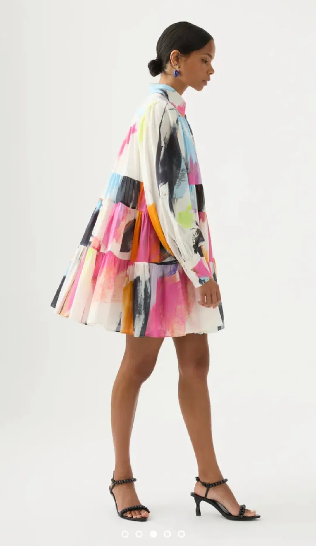 Aje Vie Multi Coloured Smock Mini Dress Multi Size 10  for rent on The Volte - main image