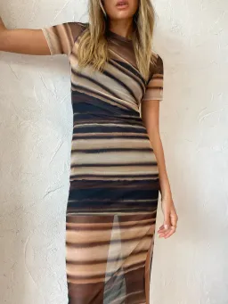 Bec & Bridge Watercolour Dress Print Size 8  for rent on The Volte - image 3