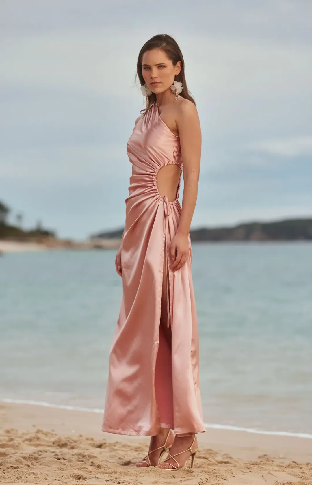 Sonya Moda Nour Blush Maxi Dress Blush Size 12  for rent on The Volte - main image