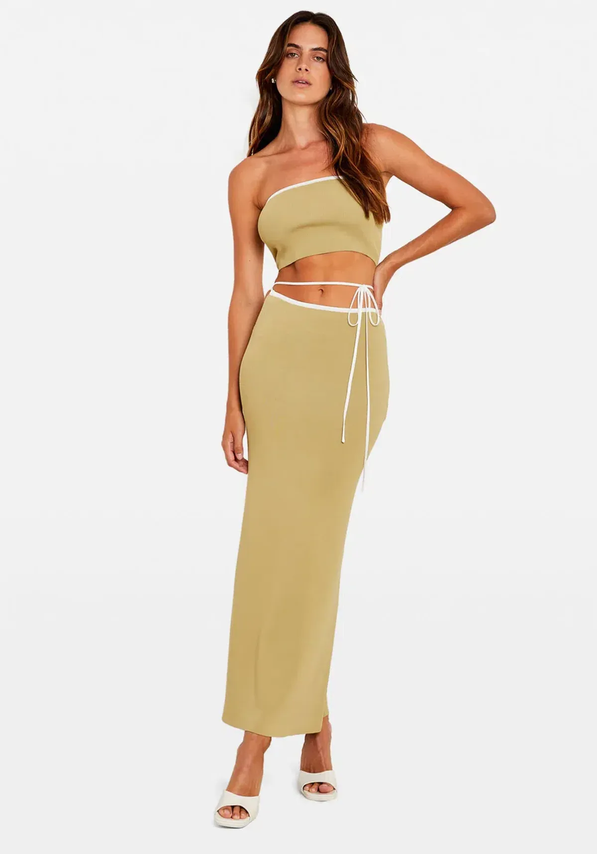 Tuchuzy Chosen Zoe Skirt & Top Green Sixe XS / AU 6 for rent on The Volte - main image