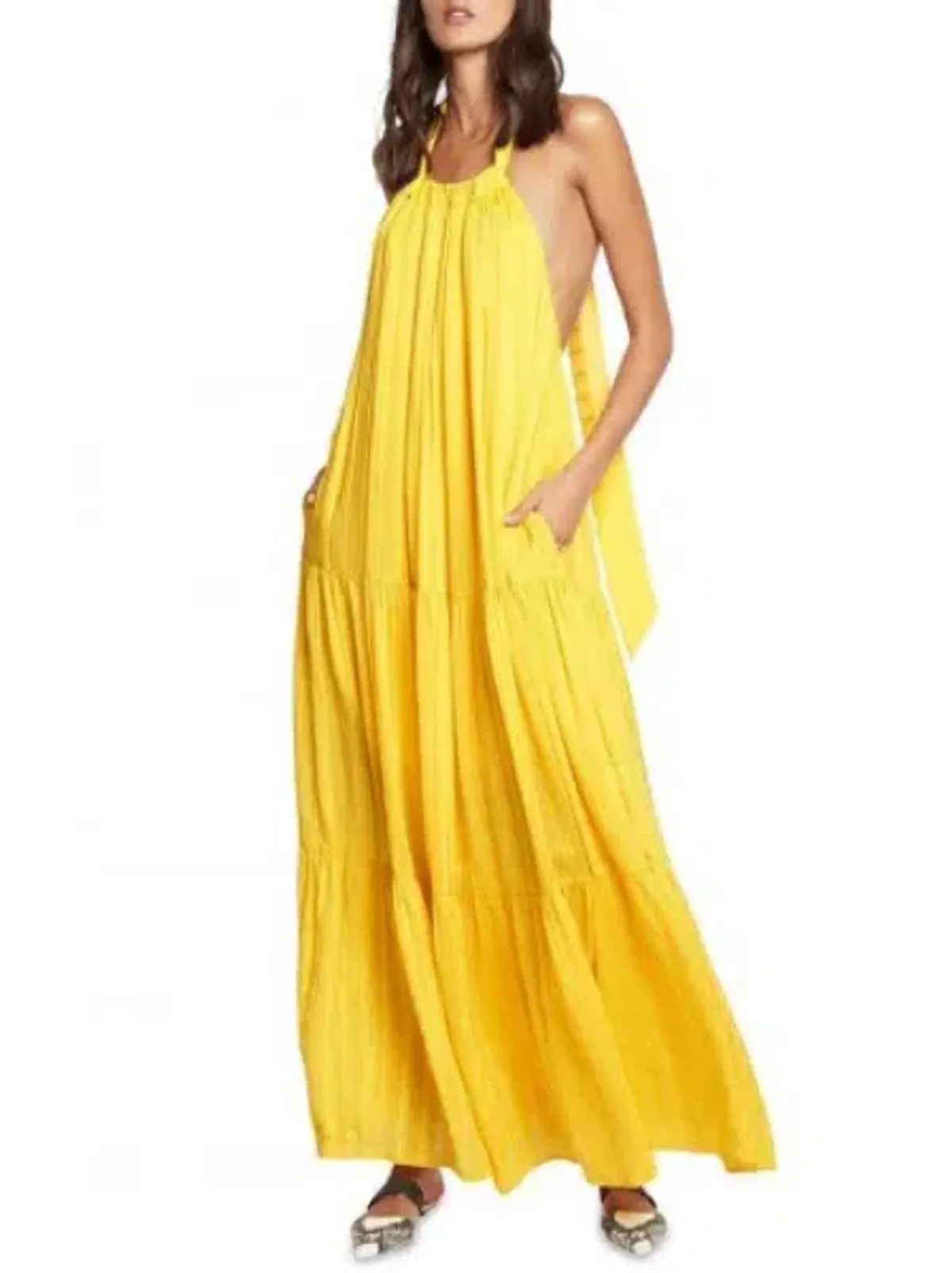 Sass & Bide State of Sound Dress Yellow Size XS / Au 8 for rent on The Volte - main image