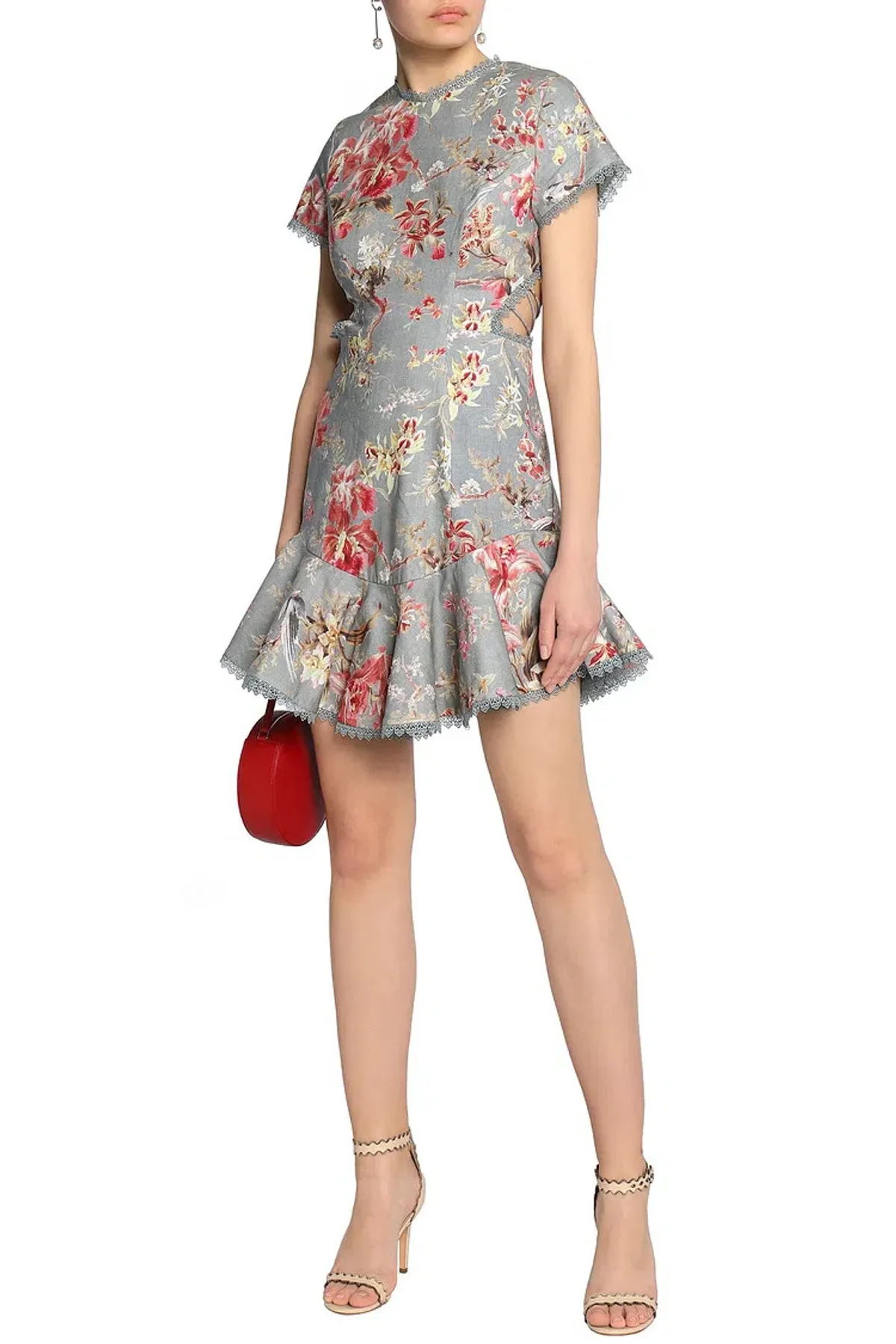 Zimmermann Mercer Flutter Dress Floral Size 6 for rent on The Volte - main image