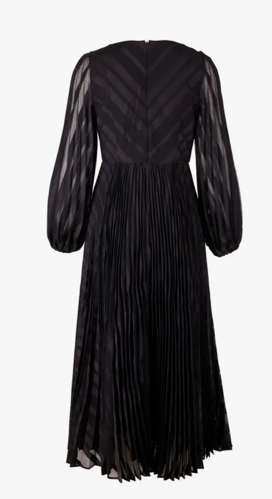 Zimmermann Burnout Sunray Midi Dress Black Size 4 / AU 16 for rent on The Volte - main image
