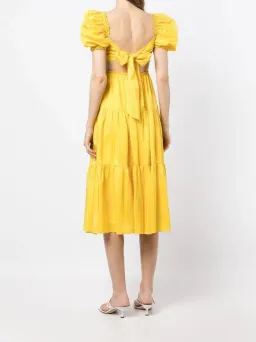 Rebecca Vallance Izzy Midi Dress Yellow Size AU 10 for rent on The Volte - image 4